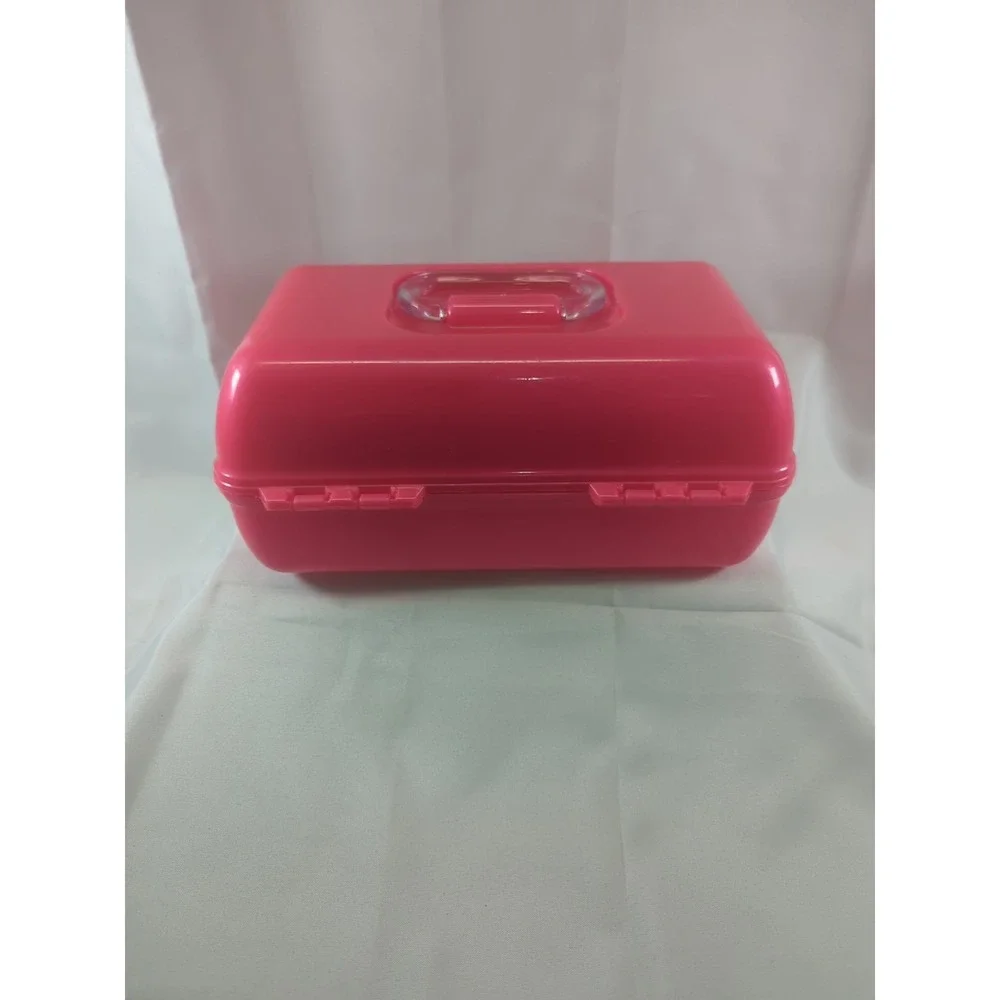 RARE Barbie Caboodles On The Go Girl Make Up Accessories Case Iconic Pink